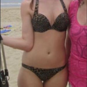 Leopard print bikini